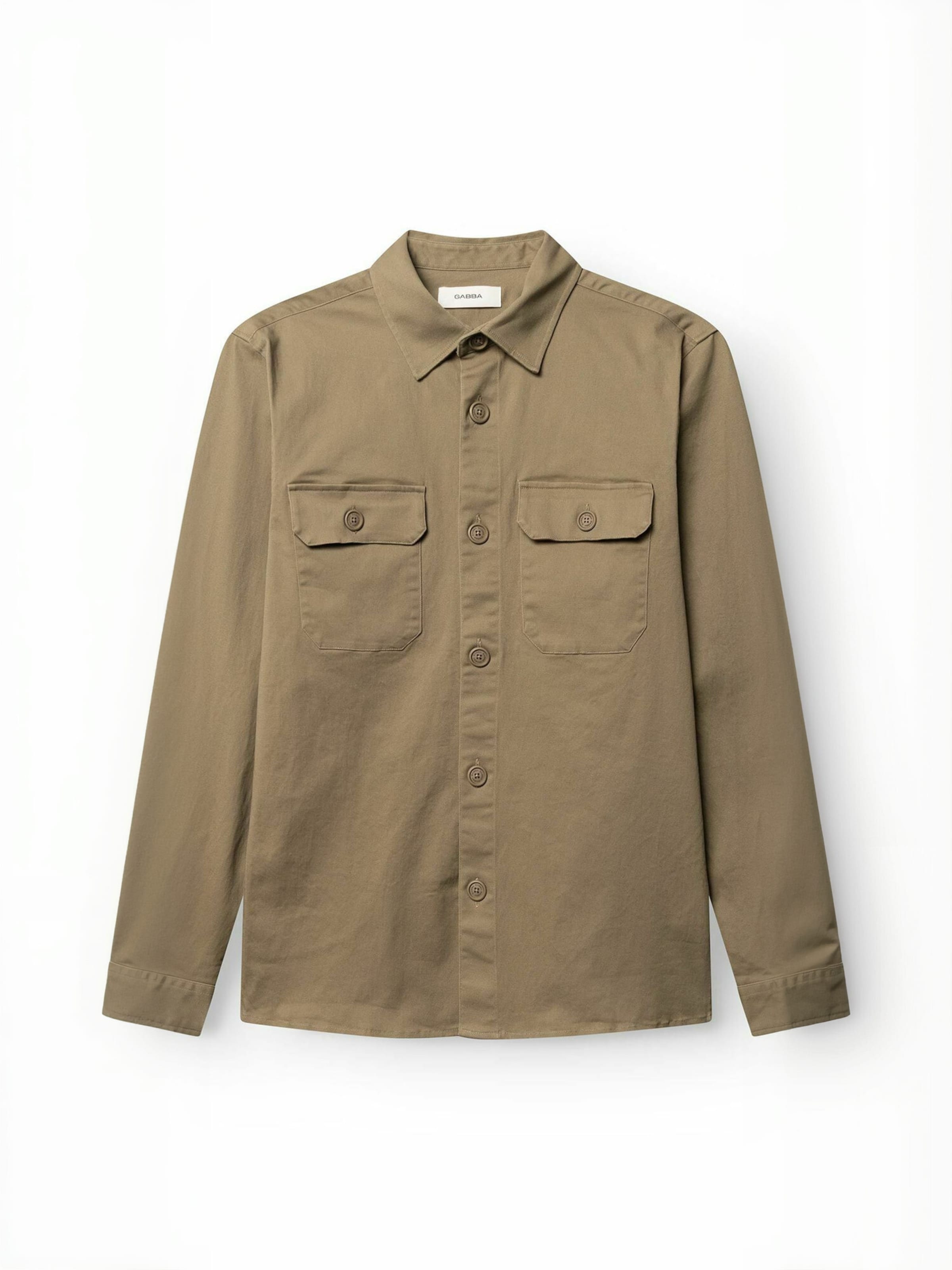 Coupe regular Chemise ' GABtopper ' GABBA en vert : devant