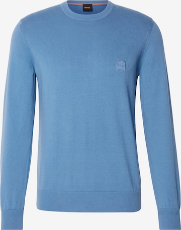 BOSS Trui 'Kanovano' in Blauw: voorkant