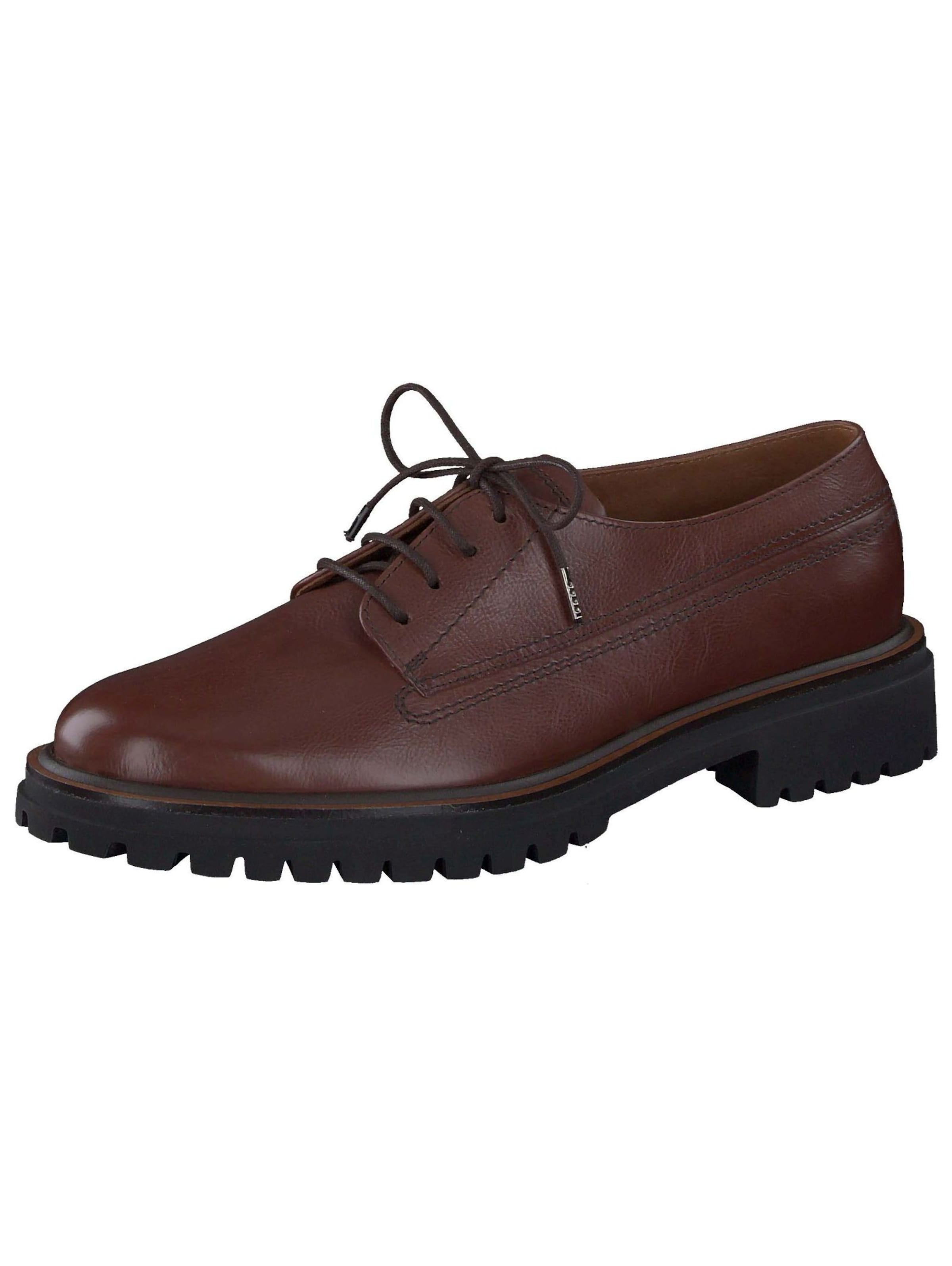 Chaussure de sport à lacets Paul Green en marron : devant