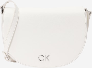 Calvin Klein - Mala de ombro em branco: frente