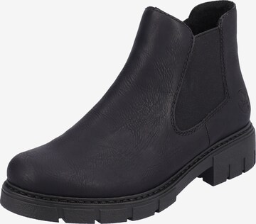 Chelsea Boots Rieker en noir : devant