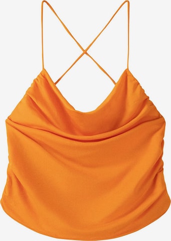 Bershka Top in Orange: front