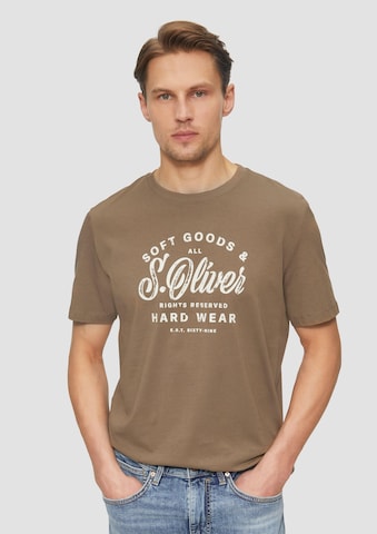 s.Oliver Shirt in Beige: Vorderseite