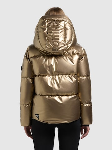 khujo Winter Jacket 'Devina' in Gold