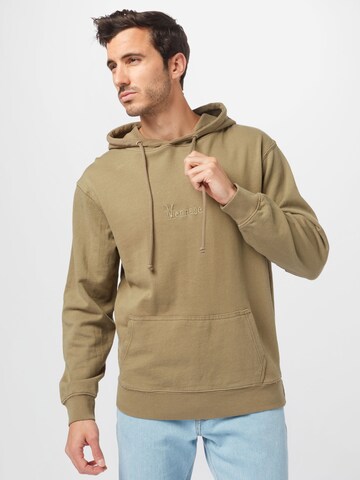 Sweat-shirt Mennace en vert : devant