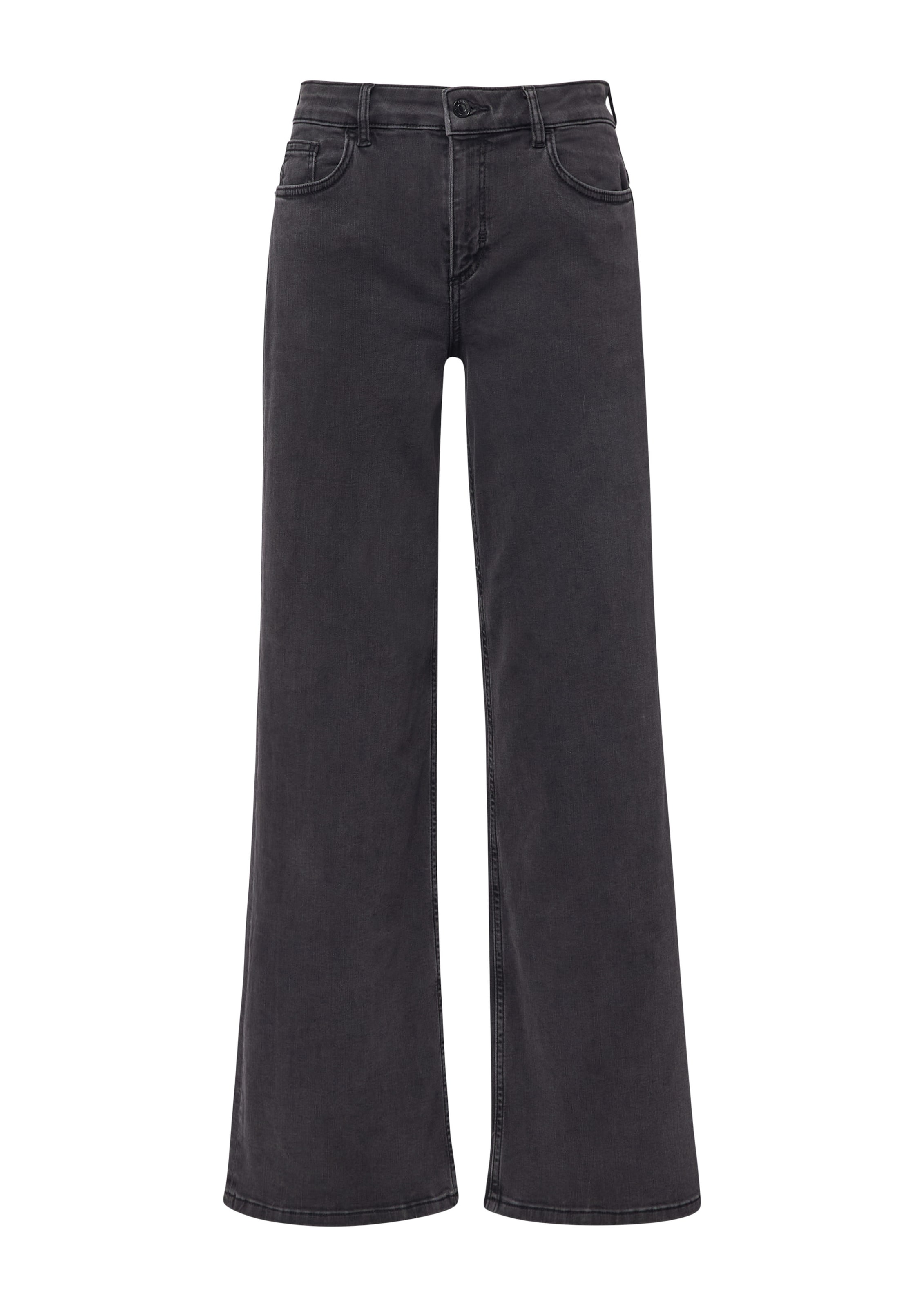 COMMA Flared Jeans 'Anna' in Grau: Vorderseite