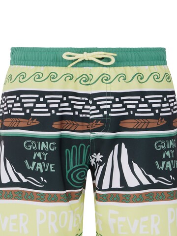 PROTEST Badeshorts 'PRTCINEMA JR' in Grün