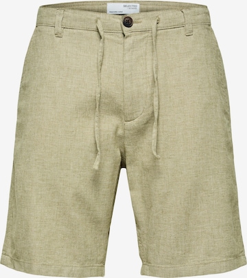 SELECTED HOMME Chino Pants 'Brody' in Green: front