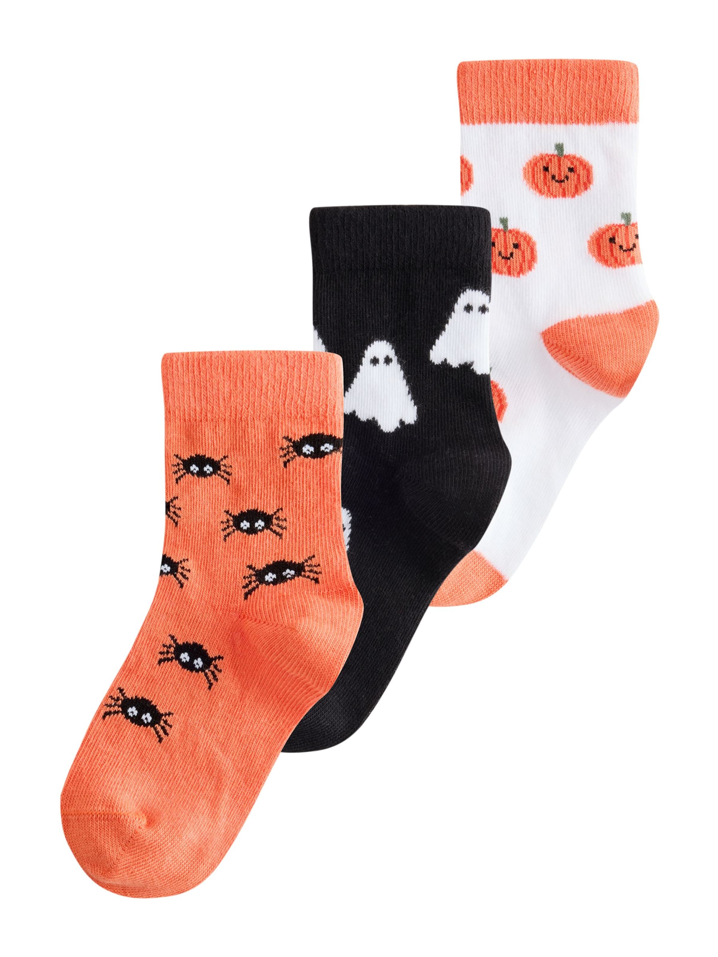 Next Socken in Orange: Vorderseite