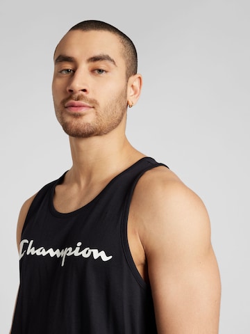 juoda Champion Authentic Athletic Apparel Marškinėliai