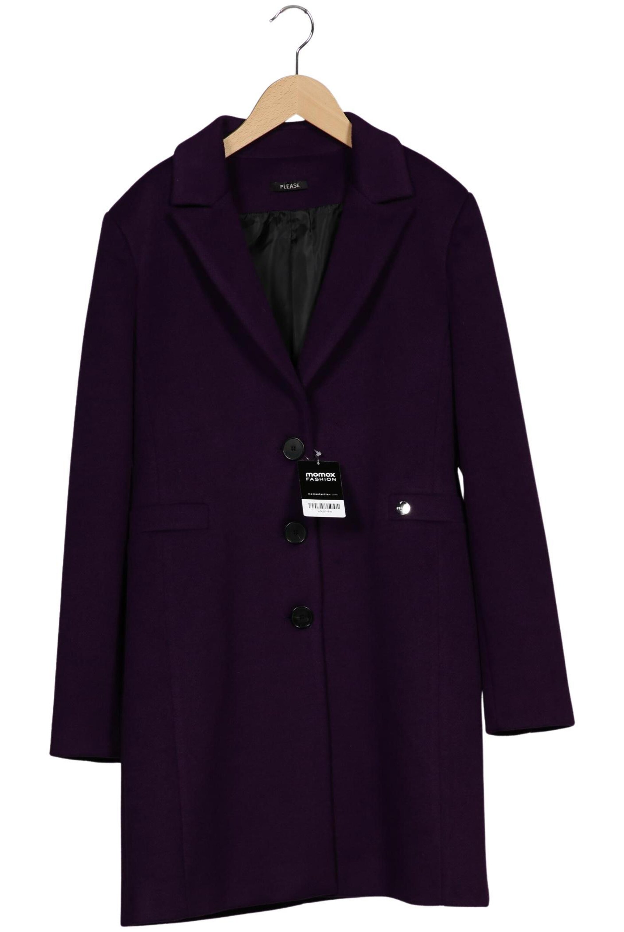 PLEASE Mantel L in Lila: Vorderseite