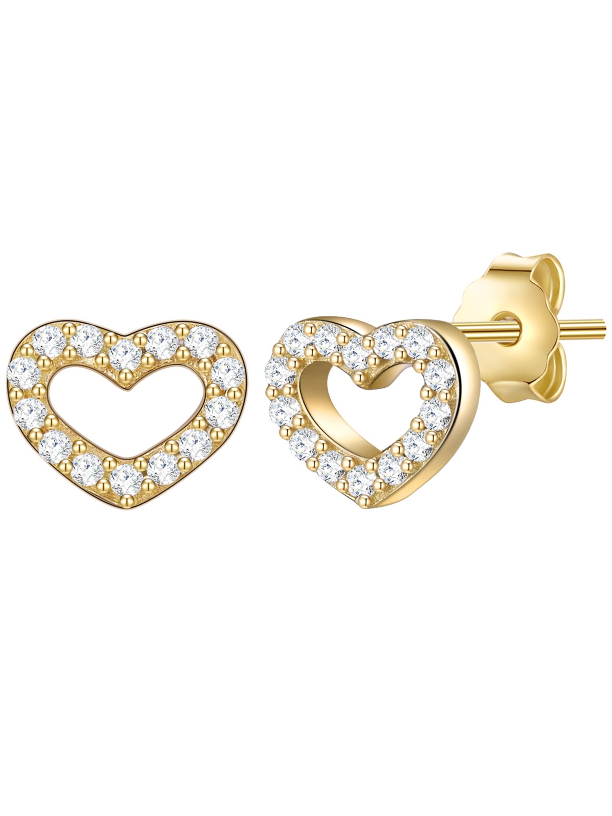 Orecchini di Lulu & Jane in oro: frontale