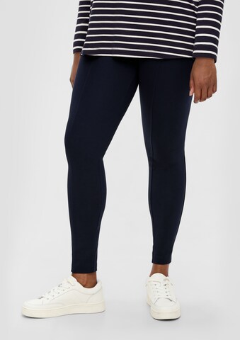 TRIANGLE Skinny Leggings in Blauw: voorkant