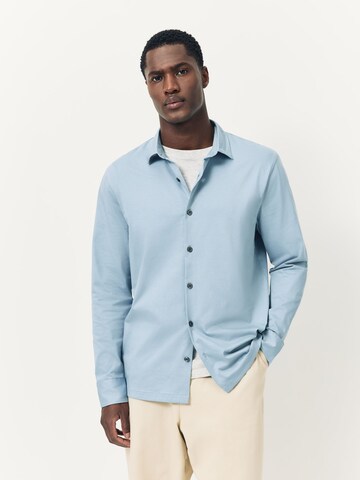 Next Regular fit Skjorta 'Supima' i blå: framsida