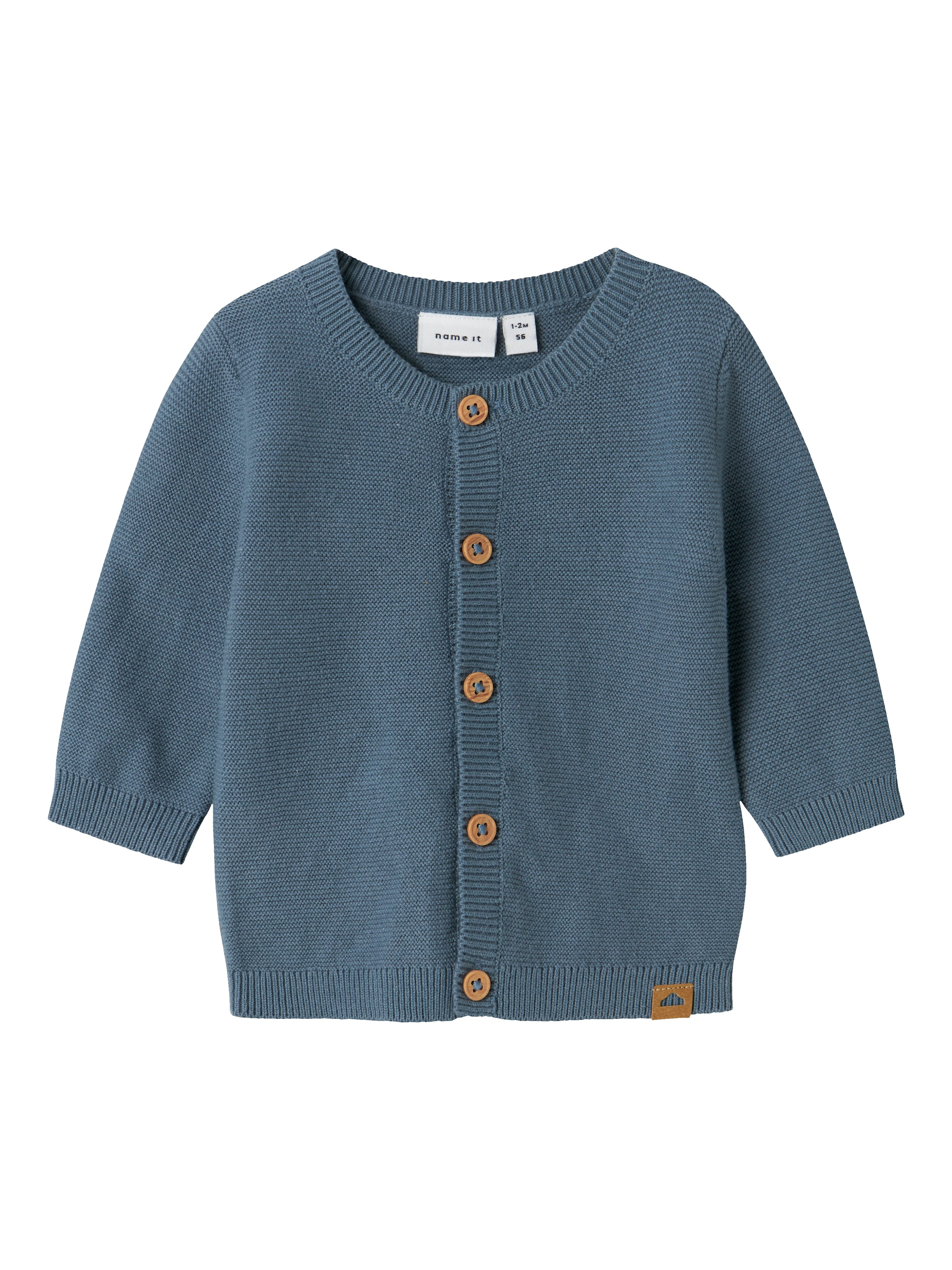 NAME IT Knit Cardigan 'NBMJolle' in Blue: front