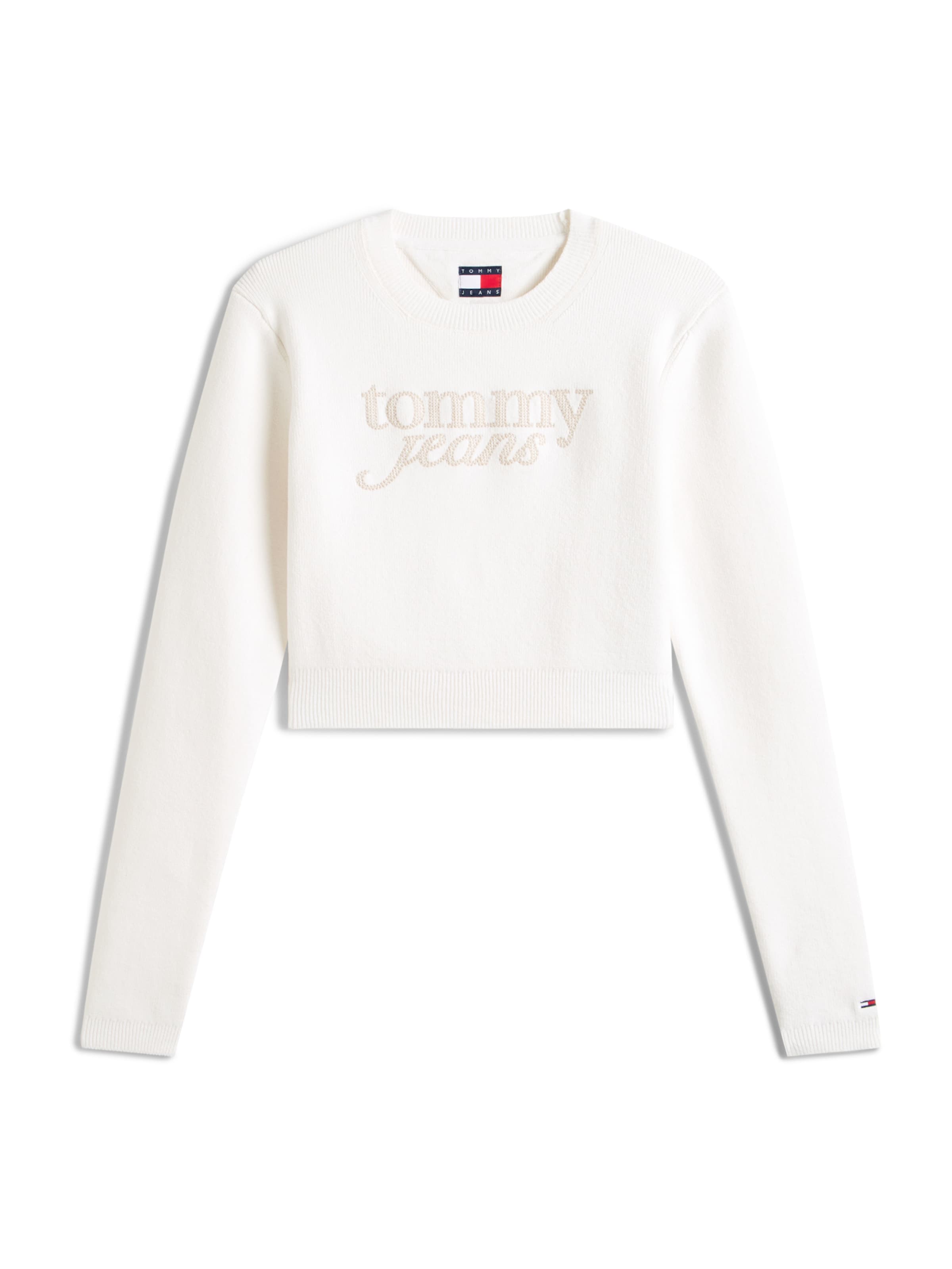 Tommy Jeans Sweater in White: front