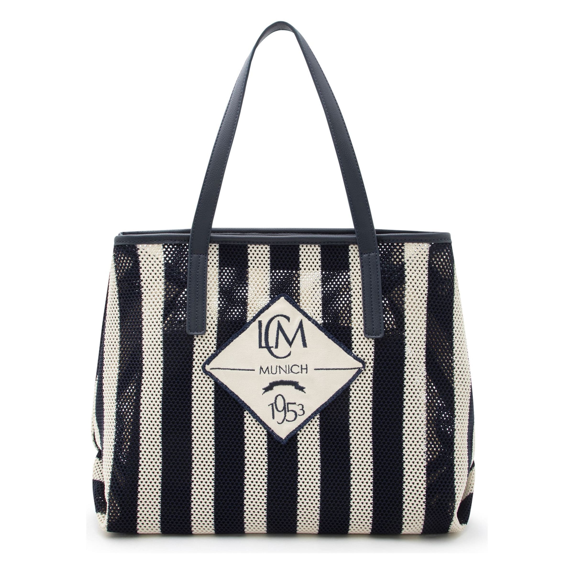 Borsa a spalla 'Rima' di L.CREDI in blu: frontale