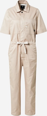 G-Star RAW Jumpsuit 'Army' in Beige: voorkant