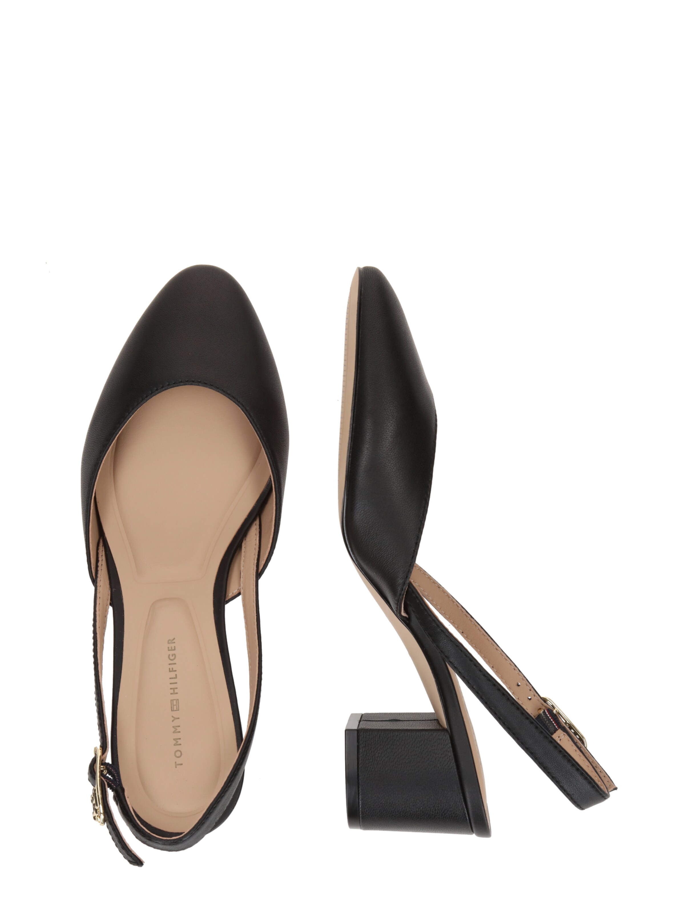 Escarpins à bride arrière TOMMY HILFIGER en noir