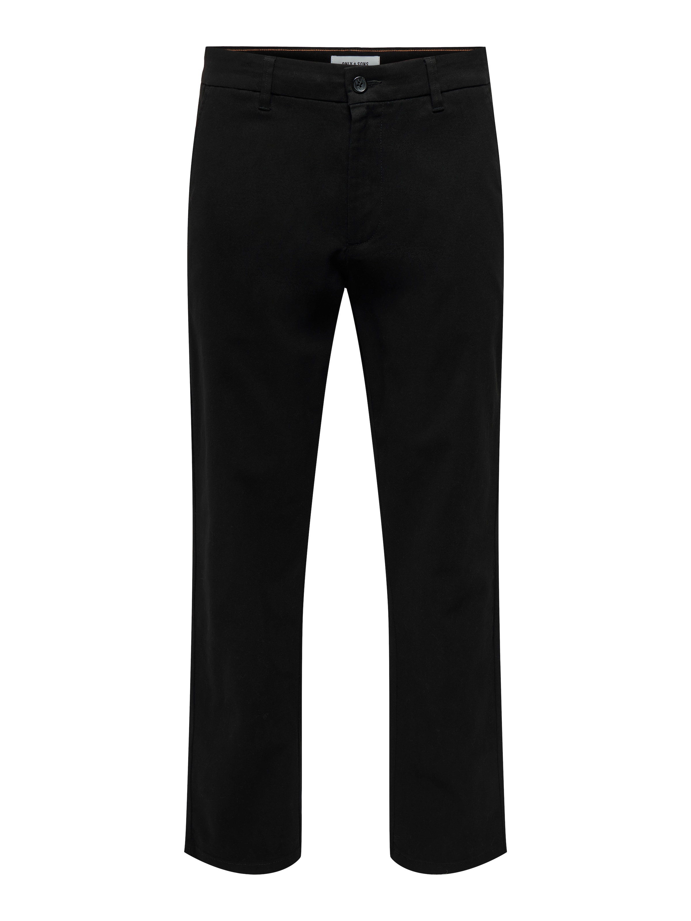 Only & Sons Szabványos Chino nadrág 'ONSNicky' - fekete: elől