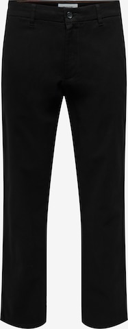 Only & SonsChino hlače 'ONSNicky' - crna boja: prednji dio