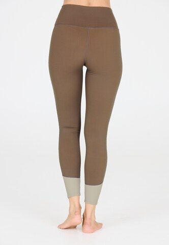 Athlecia Skinny Sports trousers 'Aspasia' in Brown
