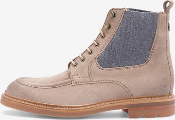 LOTTUSSE Veterboots 'Bonaire' in Beige: voorkant