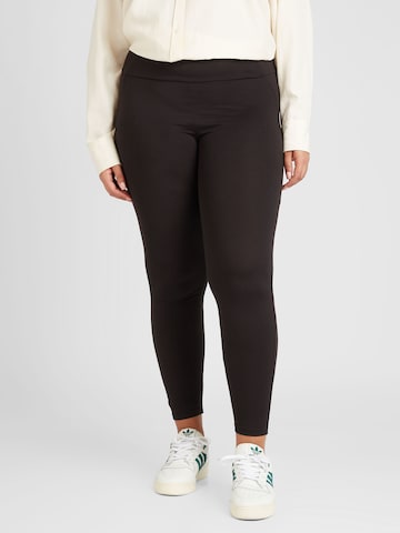 Skinny Leggings 'CINA' de la Vero Moda Curve pe negru: față