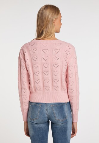 MYMO Knit Cardigan in Pink