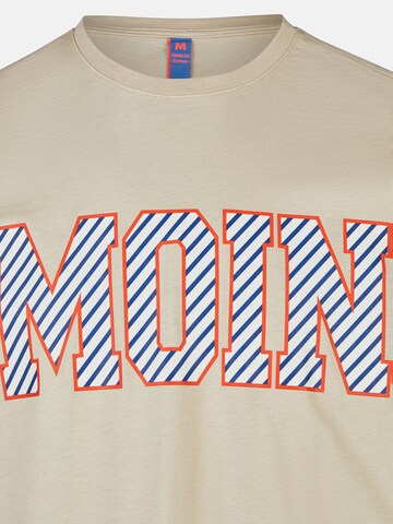 salzhaut T-Shirt 'Diek - Moin' in Beige: Vorderseite