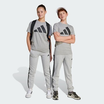 ADIDAS SPORTSWEAR Tapered Workout Pants 'Essentials' in Grey: front