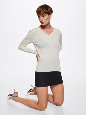 MANGO Sweater 'SERRANOV' in Beige