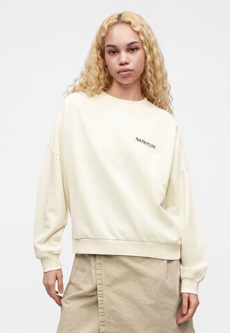 NAPAPIJRI - Sudadera 'DEBANT' en blanco: frente