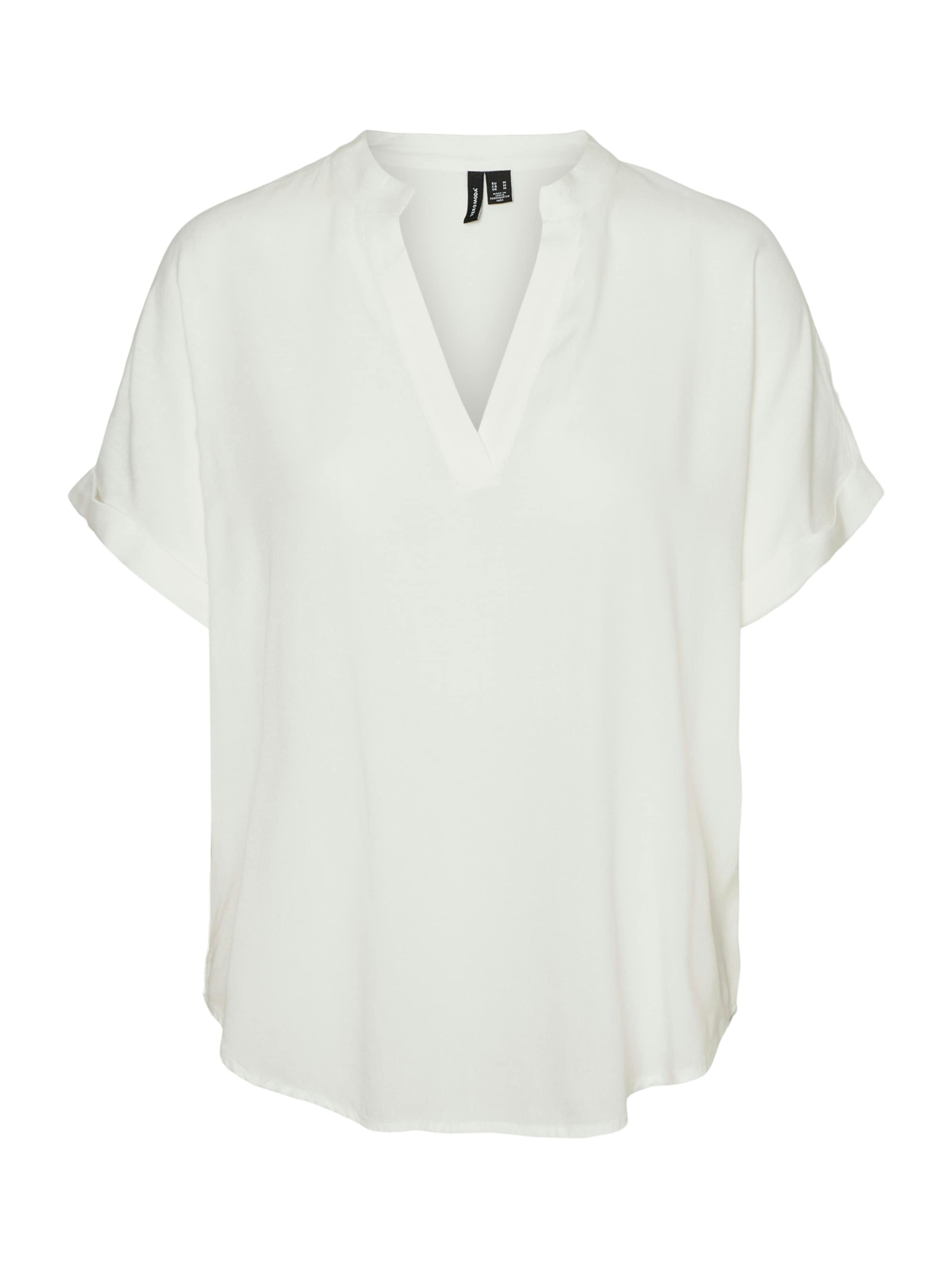 Chemisier 'VMCBEAUTY' Vero Moda Curve en blanc : devant