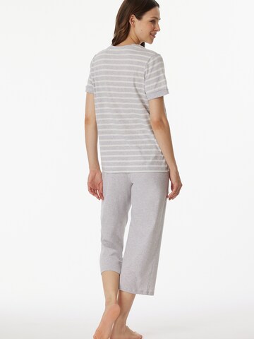 SCHIESSER Short Pajama Set 'Casual Essentials ' in Grey