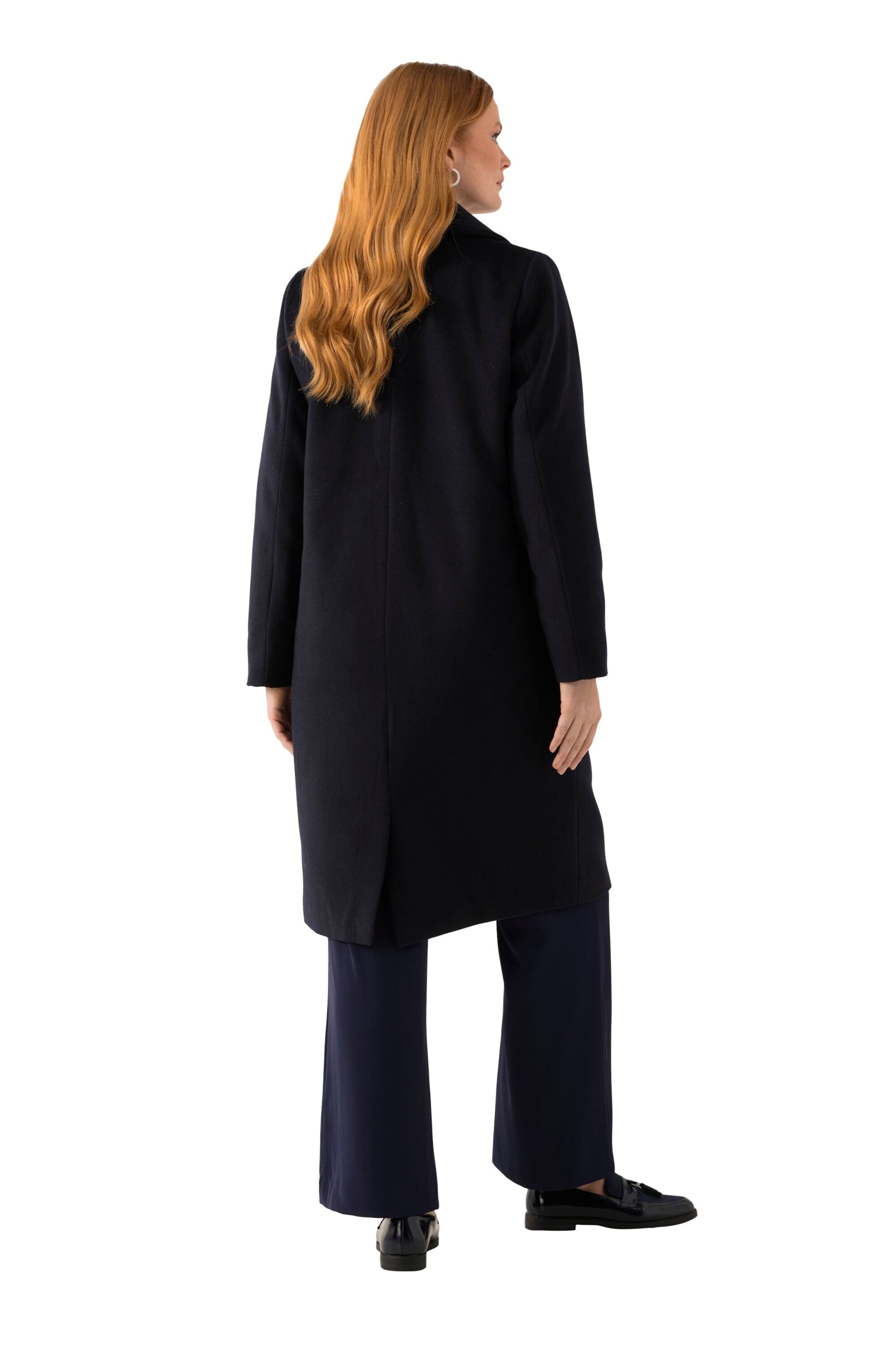 Ulla Popken Tussenmantel in Blauw