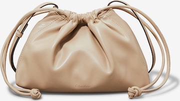 Poche ventrale Calvin Klein Jeans en beige : devant