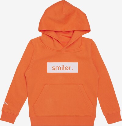 smiler. Sweatshirt in dunkelorange / weiß, Produktansicht