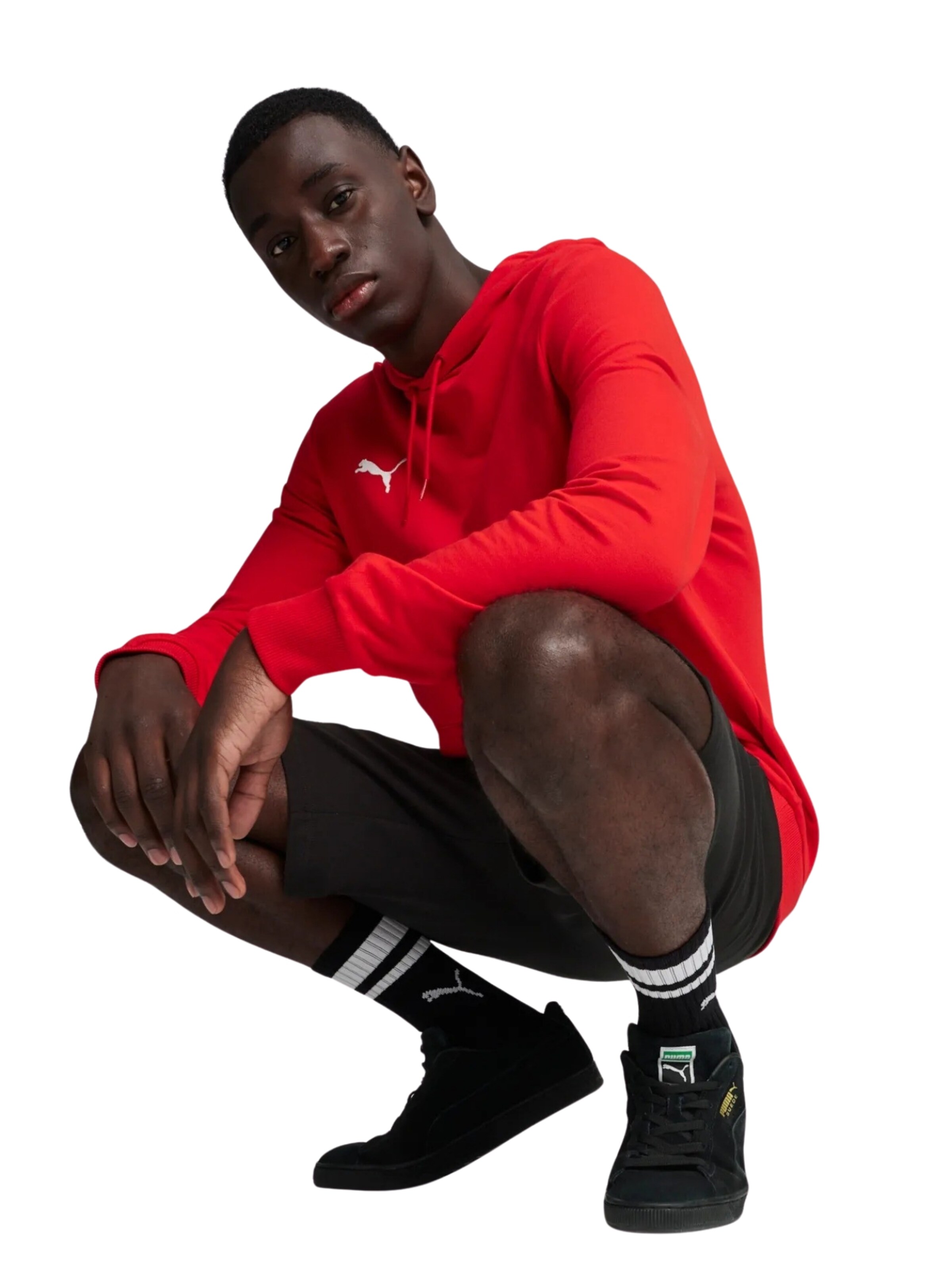 PUMA Sportsweatshirt 'Team Goal' i rød: forside