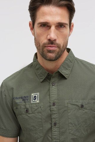 CAMP DAVID Regular fit Button Up Shirt in Green