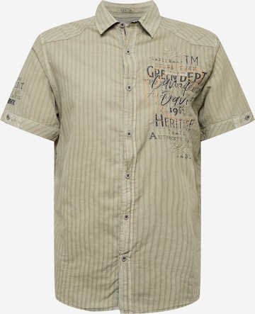 CAMP DAVID - Regular Fit Camisa em verde: frente