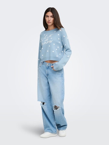 ONLY Pullover 'XMAS' i blå