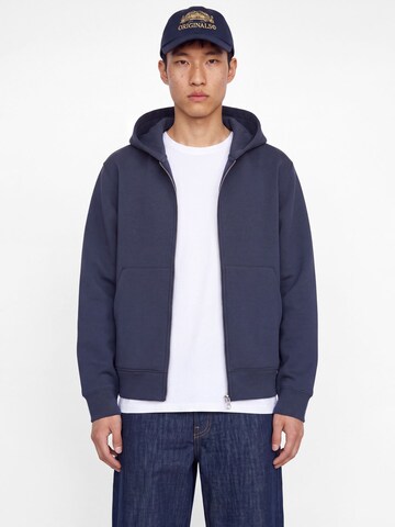 JACK & JONES Sweat jacket in Blue: front