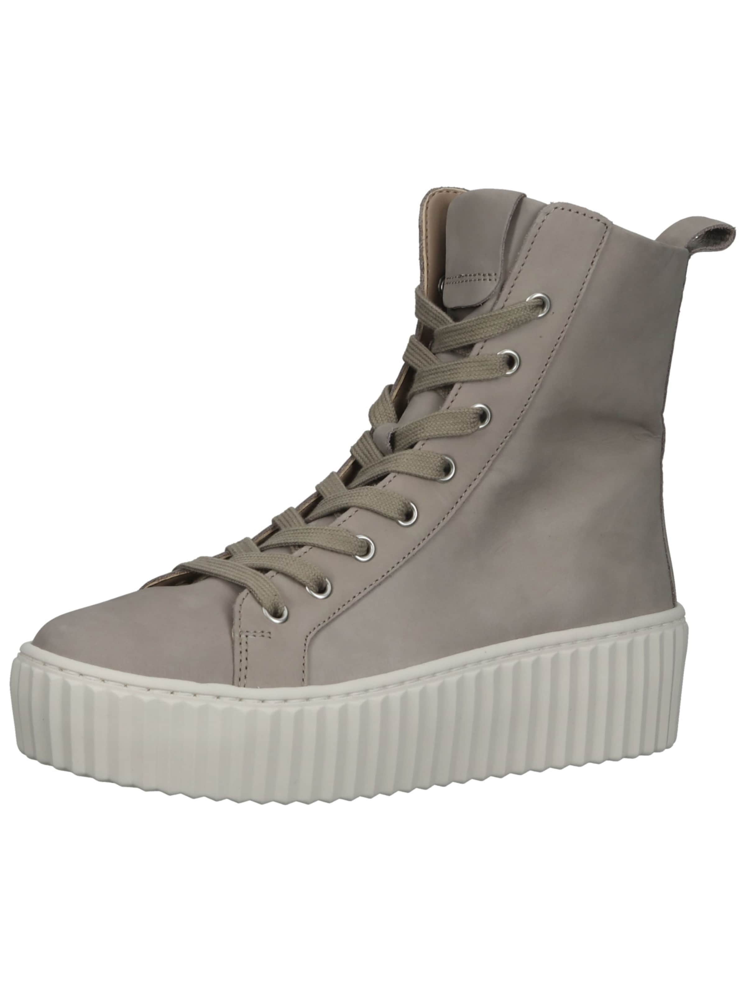 GABOR Lace-up bootie in Grey: front