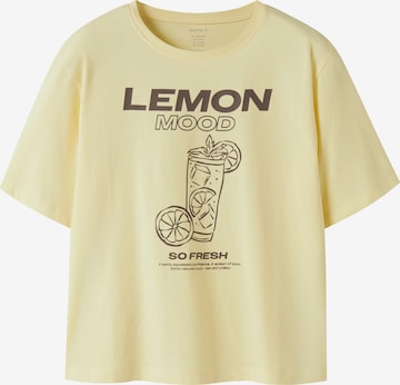 T-Shirt 'NKFKATELIN' NAME IT en jaune : devant