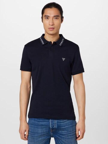 GUESS - Camisa 'NOLAN' em azul: frente