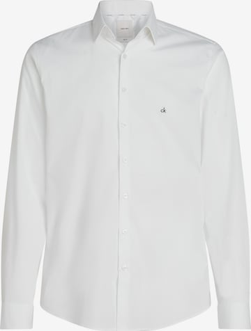 Calvin Klein Slim fit Srajca | bela barva: sprednja stran