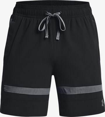 UNDER ARMOUR Loose fit Workout Pants in Black: front