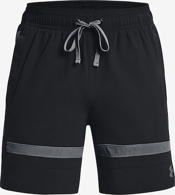 UNDER ARMOUR Loosefit Sportbroek in Zwart: voorkant