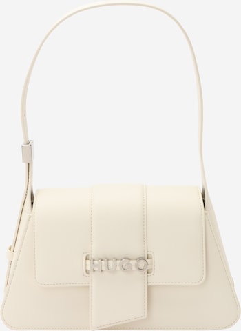 HUGO - Mala de ombro 'Mel 2.0' em branco: frente